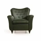 Sillón de diseño acolchado Fratelli Boffi Leonie, respaldo acolchado viadurini