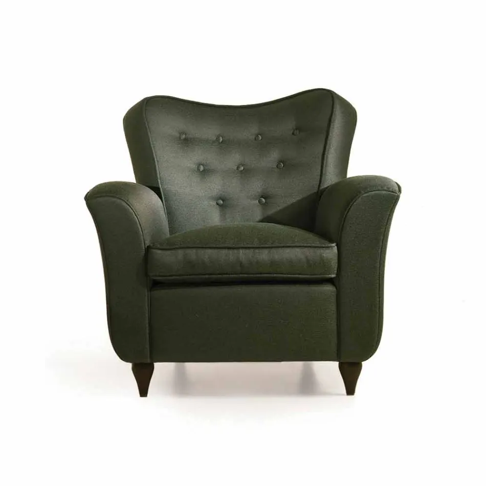 Sillón de diseño acolchado Fratelli Boffi Leonie, respaldo acolchado viadurini