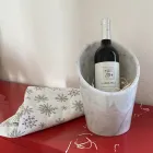 Vino o Champaña Glacette en Mármol Blanco Carrara Hecho en Italia - Ciotti viadurini