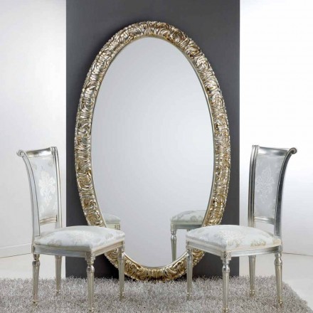 Gran espejo ovalado del suelo / Vida pared, 114x190 cm viadurini