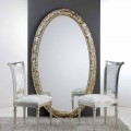 Gran espejo ovalado del suelo / Vida pared, 114x190 cm