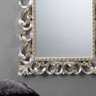 Gran espejo de pared vertical con marco decorado París viadurini