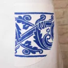 Delantal italiano de lino hecho a mano de una pieza - Marcas viadurini