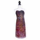 Delantal italiano artesanal en algodón con estampado manual - Marcas viadurini