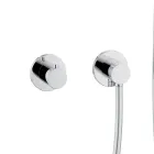 Grupo de ducha de 2 vías con riel deslizante, rosetón redondo o cuadrado - Kristio viadurini