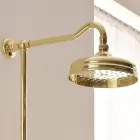 Grupo de ducha con barra de latón vintage Made in Italy - Katerina viadurini