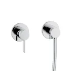 Cabezal de ducha y riel deslizante para grupo de ducha Roseta redonda o cuadrada - Erkole viadurini