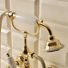 Grupo de bañera de latón de estilo vintage fabricado en Italia - Katerina viadurini