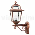 Kristel, una lámpara de pared de aluminio para jardín hecha en Italia. viadurini