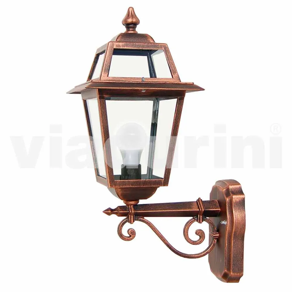 Kristel, una lámpara de pared de aluminio para jardín hecha en Italia. viadurini