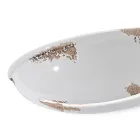 Lámpara de Pared Crescent Hecha a Mano en Hierro y Cerámica - Vintage viadurini