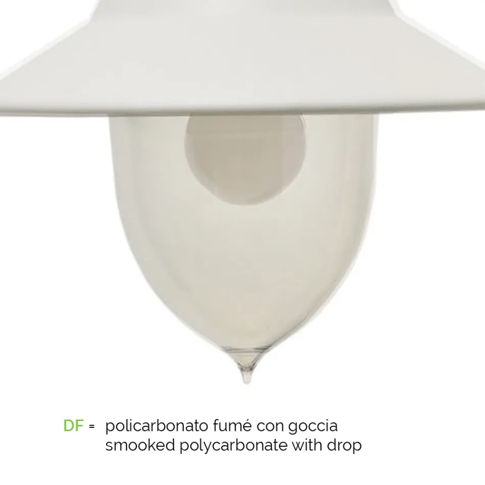 Lámpara de pared exterior vintage en aluminio Made in Italy - Cassandra viadurini