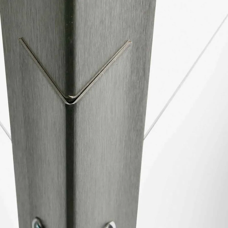 Lámpara de pared de metal regulable con LED integrado Made in Italy - Celine viadurini