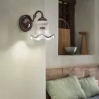 cerámica de pared de la lámpara decorado rústico Ferroluce Chieti viadurini
