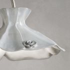 Lámpara de Techo Hecha a Mano en Diseño de Cerámica Brillo con Rosas - Lecco viadurini