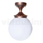 Lámpara de techo en acrílico y aluminio negro Made in Italy - Trovanero viadurini