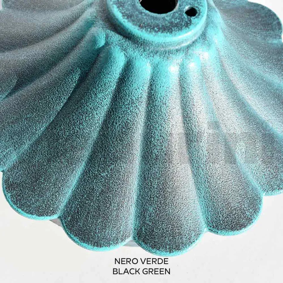 Lámpara de techo en acrílico y aluminio negro Made in Italy - Trovanero viadurini