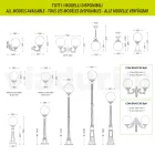 Lámpara de techo en acrílico y aluminio negro Made in Italy - Trovanero viadurini