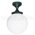 Lámpara de techo en aluminio y acrílico opalino Made in Italy - Trovaantracite viadurini