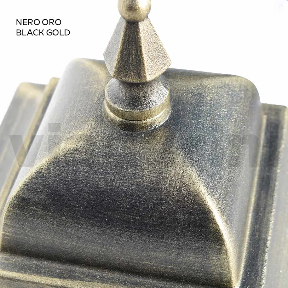 Lámpara de techo de exterior en aluminio y cristal arenado - Alchemist viadurini