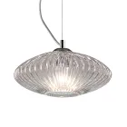 Lámpara de suspensión hecha a mano de vidrio soplado en Venecia - Dafne viadurini