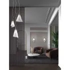 Lámpara colgante artesanal veneciana de vidrio soplado - Cristal viadurini