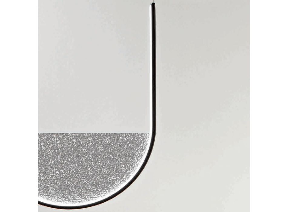 Lámpara de Suspensión con Inserto Extraíble en Vidrio Granulado - Catalpa viadurini