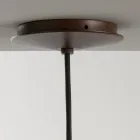 Lámpara de suspensión con pantalla de poliéster Made in Italy - Toscot Junction viadurini