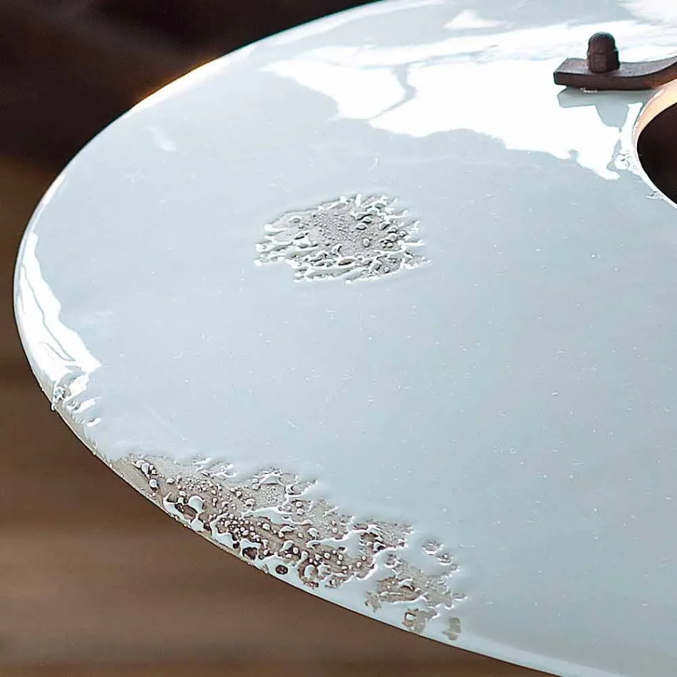 suspensión país lámpara de cerámica y metal Sara Ferroluce viadurini