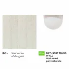 Lámpara de suspensión de aluminio blanco fabricada en Italia, Anusca. viadurini