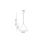 Lámpara colgante de interior en grafeno o Marruecos Made in Italy - Rain viadurini