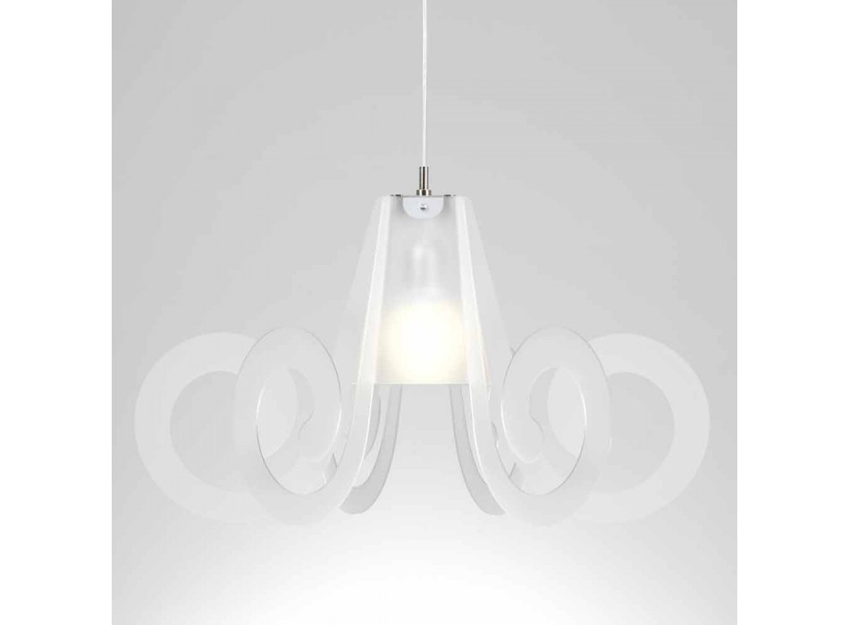 Lámpara colgante de diseño en diarios de metacrilato 75 cm Rania viadurini