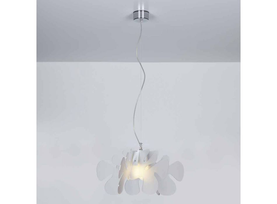 Lámpara colgante de diseño en metacrilato, L.55 x P.55cm, Debora viadurini