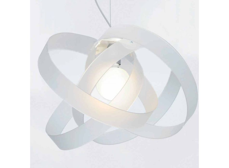 Lámpara colgante de diseño moderno en metacrilato, Diam. 6cm Ferdi viadurini