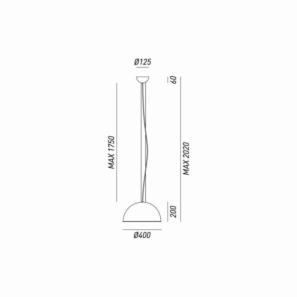 Lámpara rústico diseño Ø40 cm Galileo Il Fanale viadurini