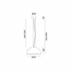 Lámpara de diseño rústico Ø 60 cm Galileo Il Fanale viadurini