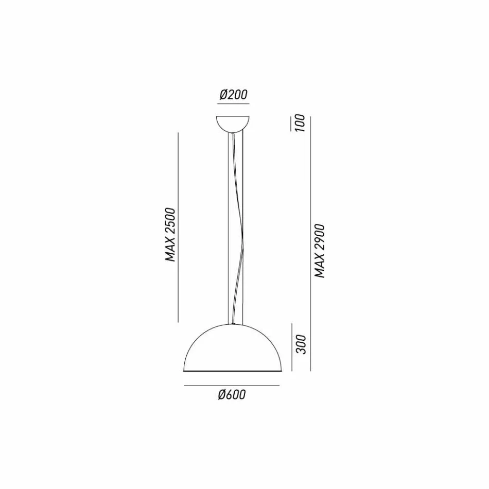 Lámpara de diseño rústico Ø 60 cm Galileo Il Fanale viadurini