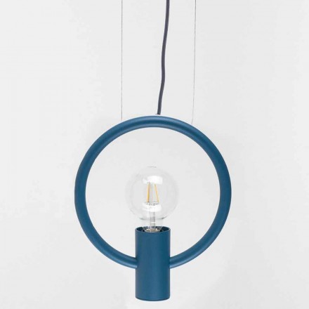 Lámpara de suspensión de diseño en acero Made in Italy - Delizia viadurini