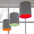 Lámpara colgante de diseño In-es.artdesign Bin Cemento pintado