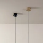 Lámpara de suspensión en aluminio con recubrimiento de polvo y cable ajustable - Buxus viadurini