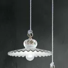 Lámpara de Suspensión de Cerámica Artesanal Decorada a Mano - Roma viadurini