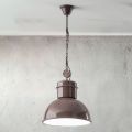 Lámpara de suspensión de cerámica coloreada de diseño industrial - Gennina