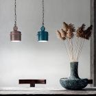 Lámpara de suspensión de cerámica coloreada de diseño industrial - Liotta viadurini