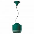 Lámpara de suspensión en cerámica coloreada Made in Italy - Ferroluce Bellota