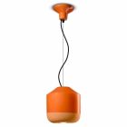 Lámpara de suspensión en cerámica coloreada Made in Italy - Ferroluce Bellota viadurini