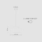 Lámpara Colgante de Cerámica de Diferentes Acabados Made in Italy - Corcovado viadurini