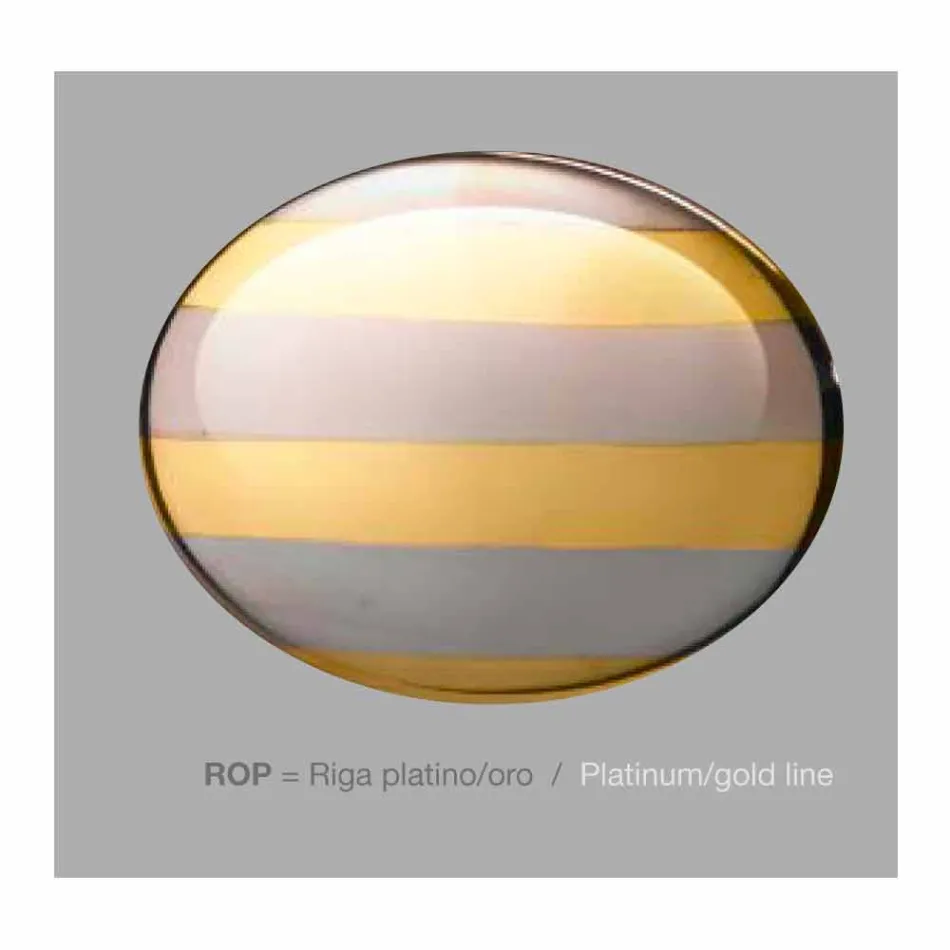 La lámpara colgante de esmalte de cerámica 3 Aldo Bernardi viadurini