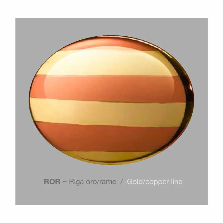 La lámpara colgante de esmalte de cerámica 3 Aldo Bernardi viadurini