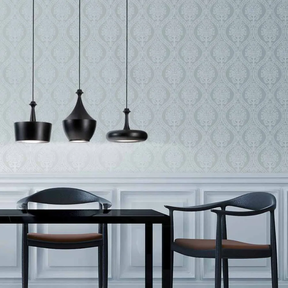 La lámpara colgante de esmalte de cerámica 3 Aldo Bernardi viadurini