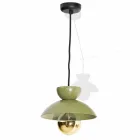 Lámpara de suspensión de metal con moderno detalle dorado Made in Italy - Valta viadurini